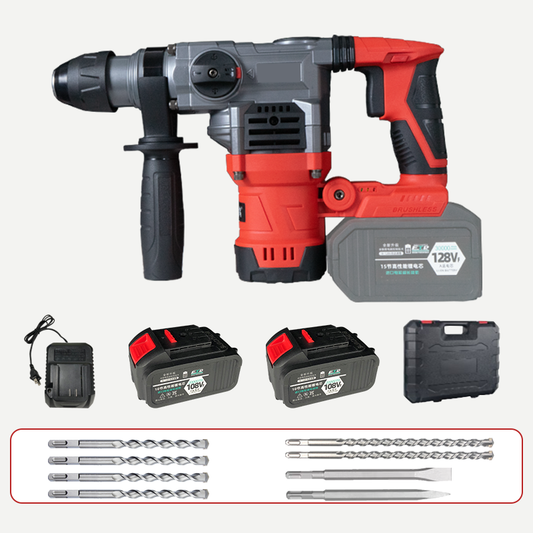 RedhawkPro 20V 1/2 in. /13mm SDS-Plus Chuck Cordless Rotary Hammer All-in-One Kit