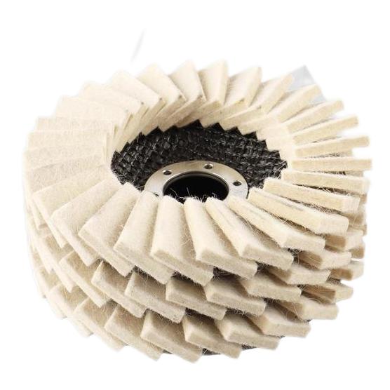 RedhawkPro Wool Flap Wheel for Angle Grinder 10 Pack