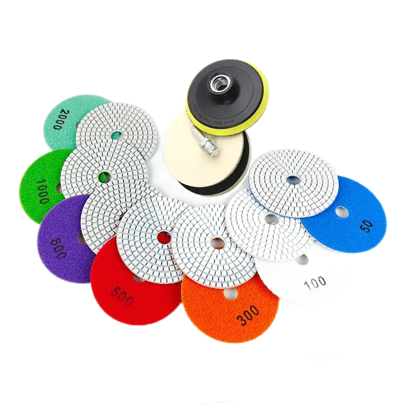 RedhawkPro Dry Polishing Pad Angle Grinder Grinding Disc 12 PCS