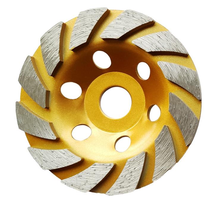 RedhawkPro Concrete Grinding Wheel for Angle Grinder Turbo 12 Segment Diamond Grinding Cup