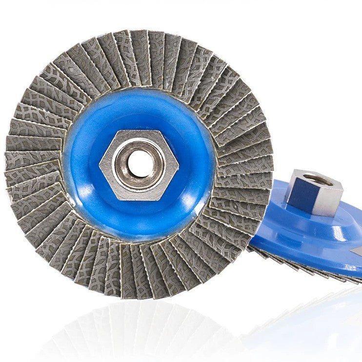 RedhawkPro 4-1/2" 60 Flaps Electroplated Diamond Flap Disc,  for Stone, Tile, Glass, Ceramic, Metal & Carbide