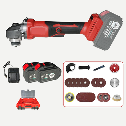 RedhawkPro 21V 4 in. Cordless Angle Grinder All-in-One Kit