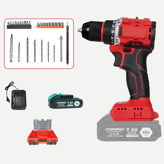 RedhawkPro 21V 1/2 in./13mm Cordless Drill All-in-One Kit