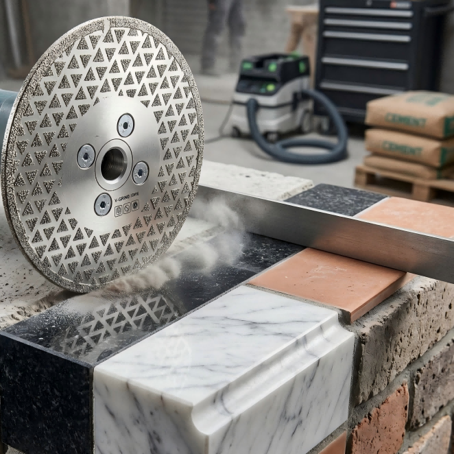 RedhawkPro Full-Star Electroplated Diamond Concrete Grinding Wheel Precision Surface Polishing