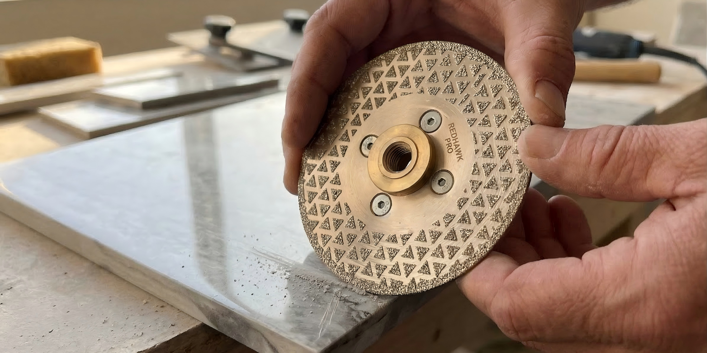 RedhawkPro Full-Star Electroplated Diamond Concrete Grinding Wheel Precision Surface Polishing