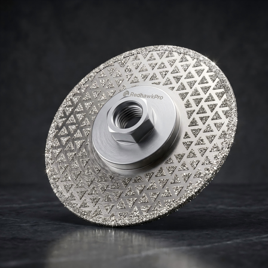 RedhawkPro Full-Star Electroplated Diamond Concrete Grinding Wheel Precision Surface Polishing