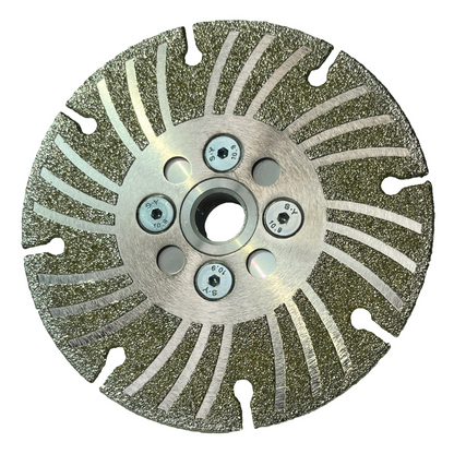 RedhawkPro Turbo-Wave Electroplated Diamond Wheel 2-in-1 Cutting & Grinding Wheel