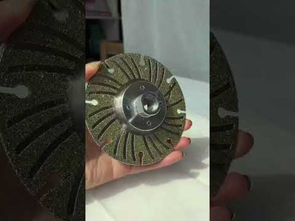 RedhawkPro Turbo-Wave Electroplated Diamond Wheel 2-in-1 Cutting & Grinding Wheel